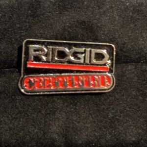 Vintage Ridgit Certified Tools Pin Company Logo Pin Back Advertising